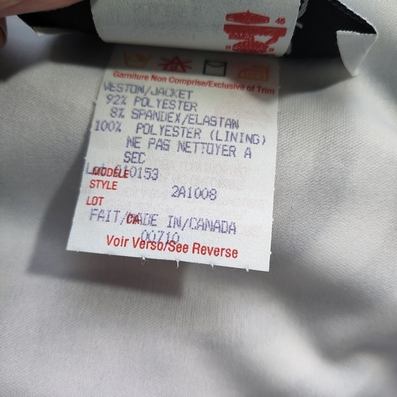 JOSEPH RIBKOFF Black White Zebra Sequin Women's Jacket 8 - Picture 9 of 10